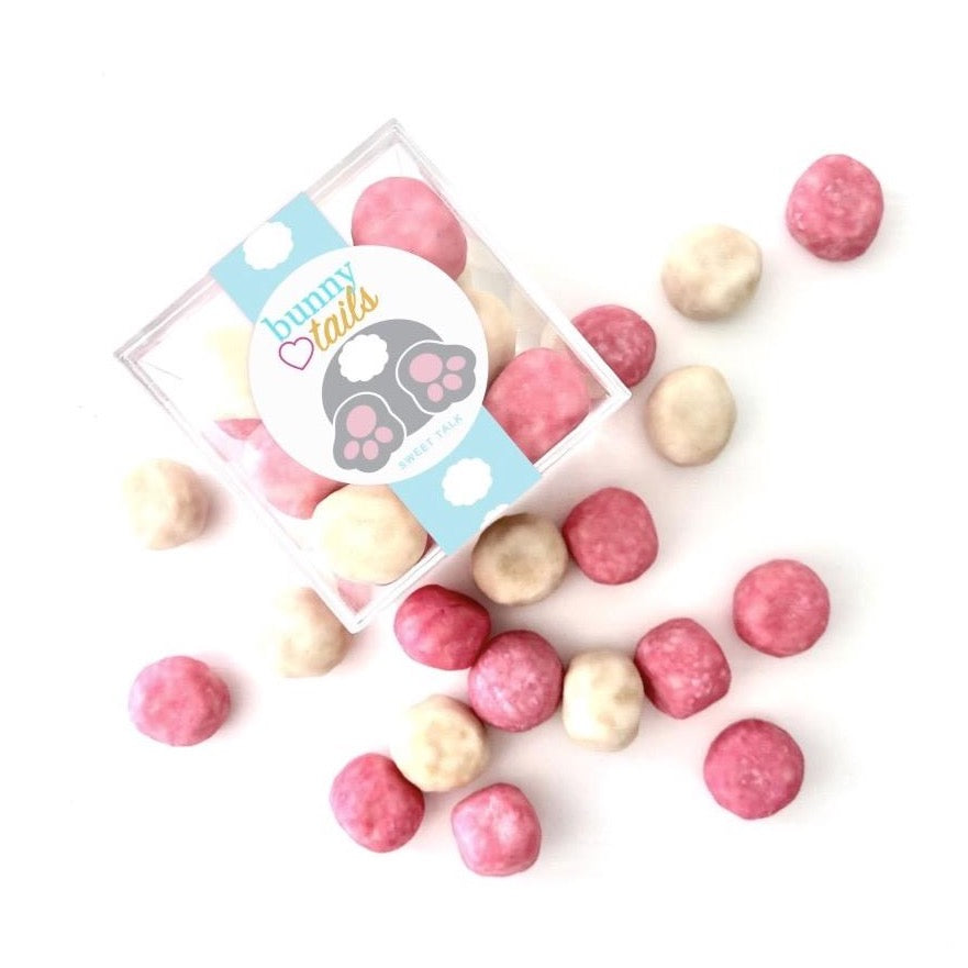 Bunny Tails Easter Candy Cube with Toffee and Strawberry Bon Bons