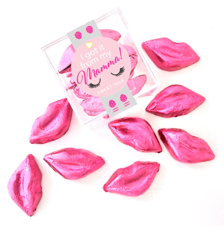 Crystal Candy Cube - "I Got It From My Mama - Chocolate Lips