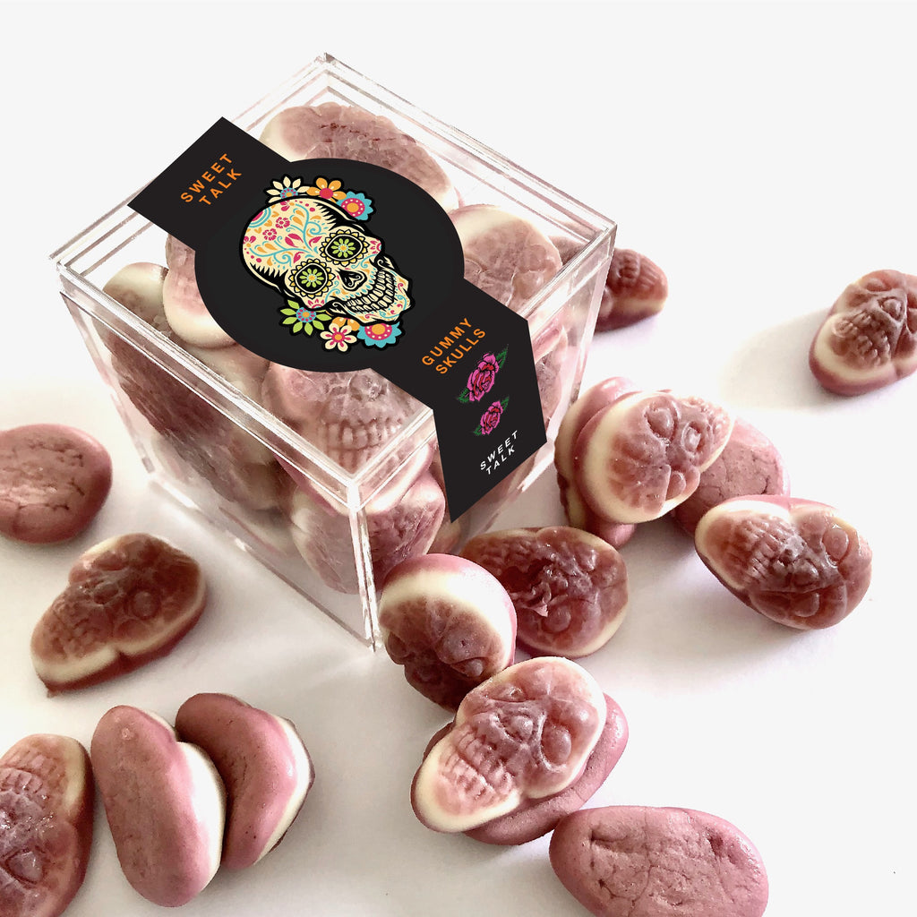 Halloween Candy Gift Box Gummy Skulls Day of the Dead