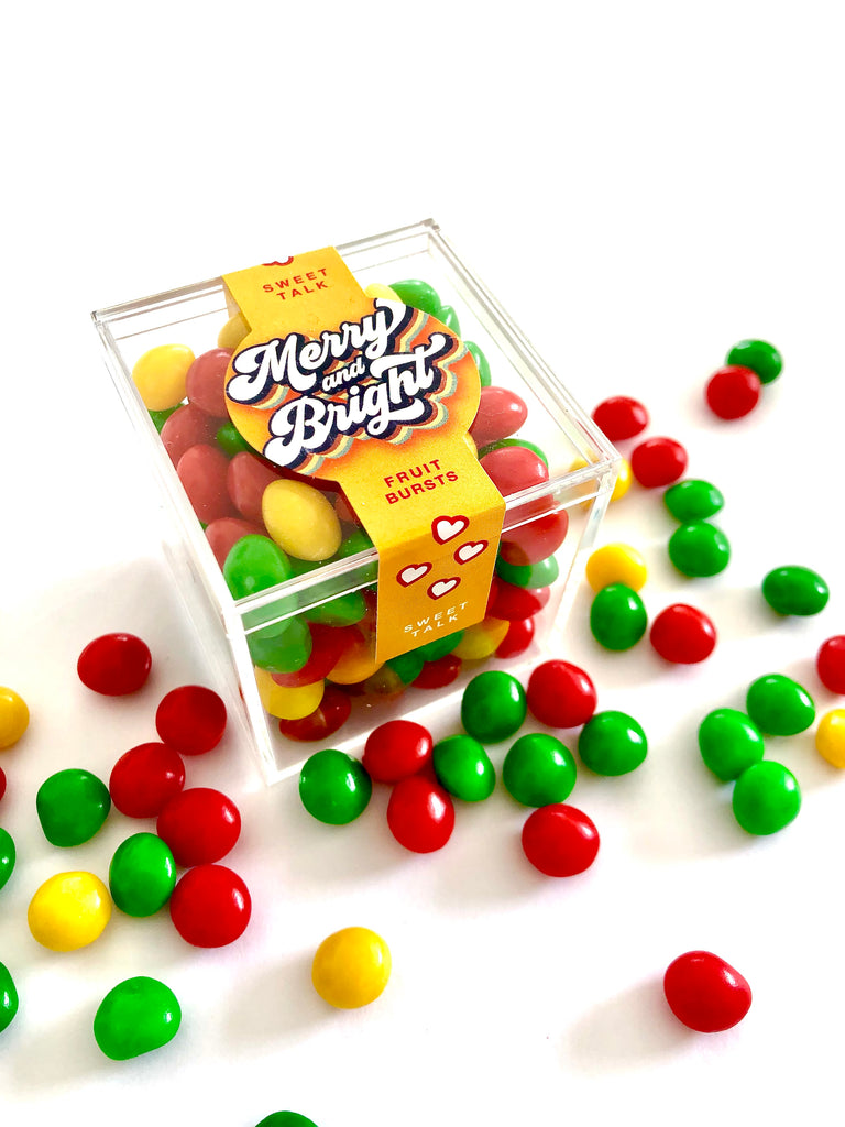 Christmas Candy & Chocolates Gift Box - 4 Candy Cube Bundle