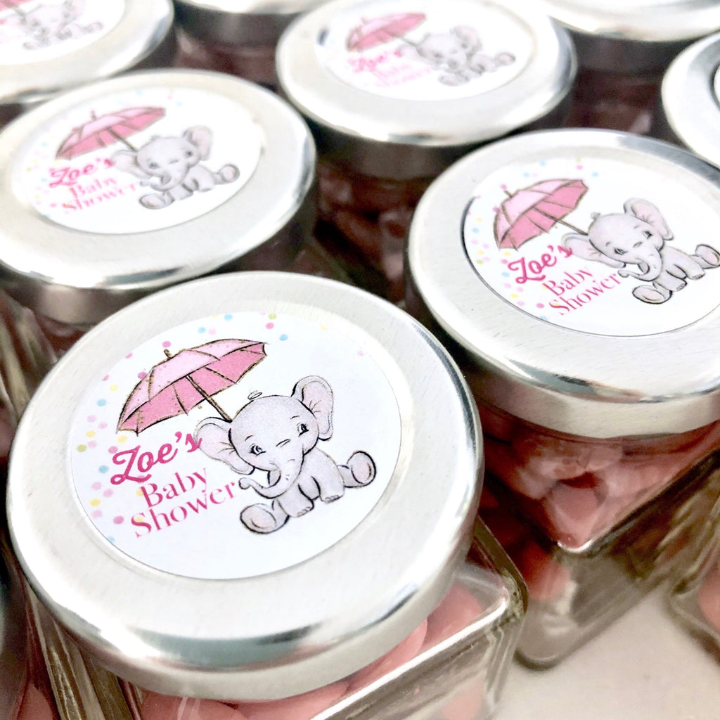Baby Elephant themed Baby Shower Candy Jar