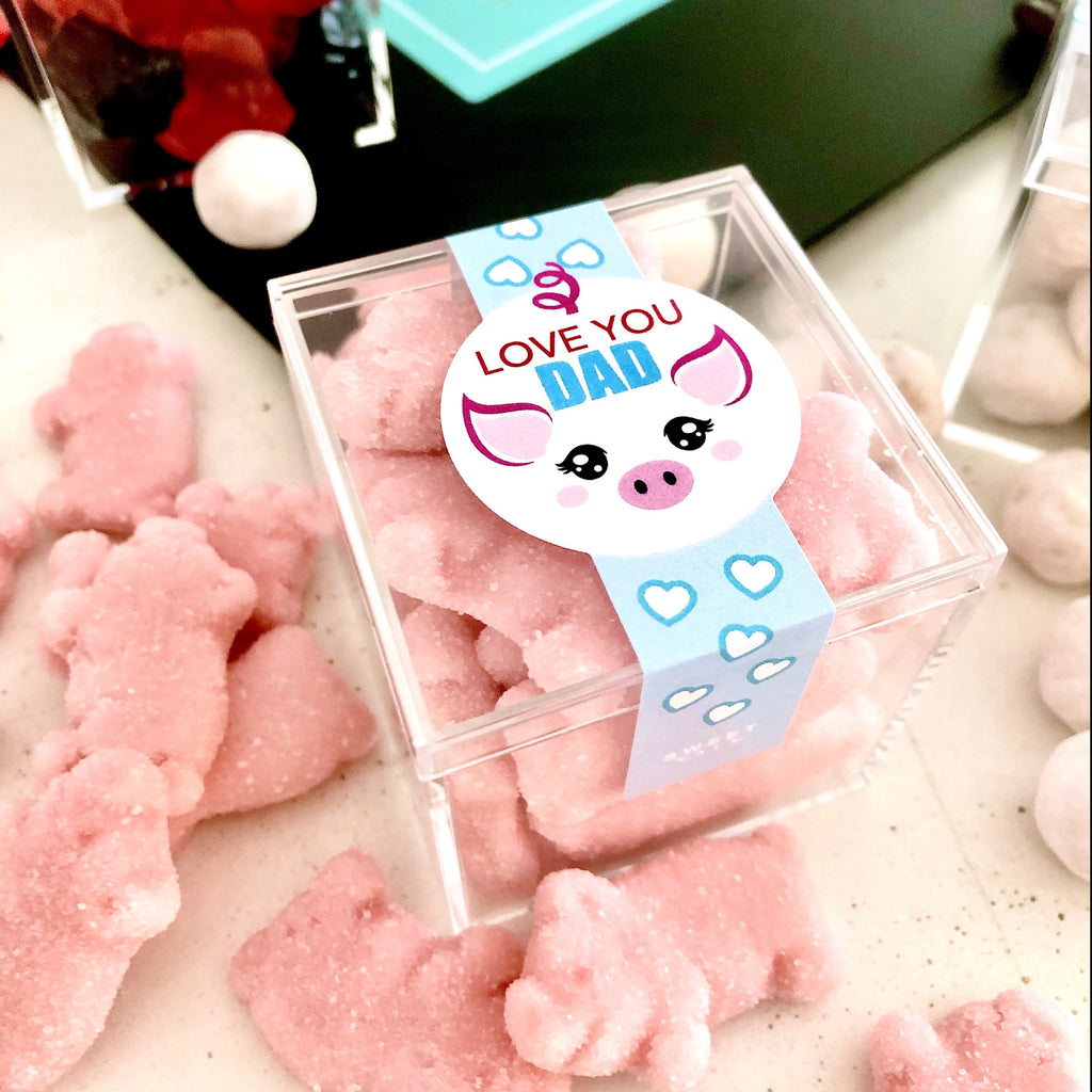 Fathers Day Candy & Chocolate Gift Box - 12 Candy Cube Box