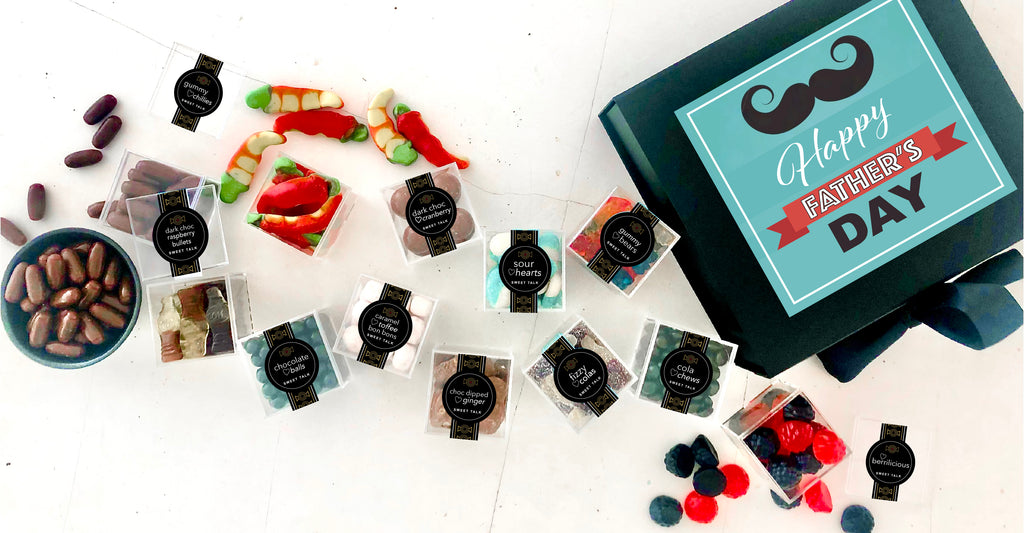 Fathers Day Candy & Chocolate Gift Box - 12 Candy Cube Box